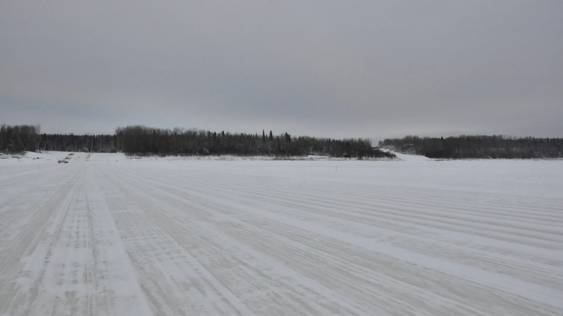 Ice bridge to Fox Lake